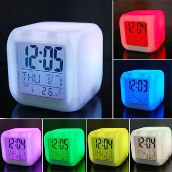 KARŠTO PARDAVIMO Skaitmeninis Led Laikrodis-Žadintuvas Multi-Funtional Namų Miegamajame Vaikai LED Keitimas Žėrintis Namų Nešiojami Laikrodžiai