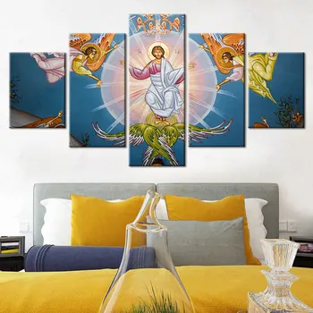 Artsailing Tapybos ant Drobės HD 5 vnt Jėzus ir Krikščionybė, Plakatų ir grafikos Meno Religijos Nuotraukas Sienų Dekoras Modulinės Cuadros