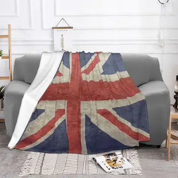 Jungtinės Karalystės Vėliavos Derliaus Sąjungos Jack Antklodė Kėdė Nuostabi Micro Fleece Britų Vėliavos Mesti Antklodę Nuostabios Dovanos Nuotrauka 2