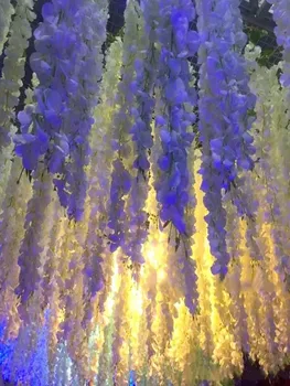 Dirbtinis Girliandą Šilko Hydrangea Vestuvių Gėlės Didelio Tankio Gėlės Žiedlapis String Vestuvių Papuošalai Šalies Prekių Sumaišyti Colo