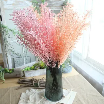 PE putų didmeninė gamyklos kaina dirbtinių gėlių bracken žolės, vestuvių dekoravimas