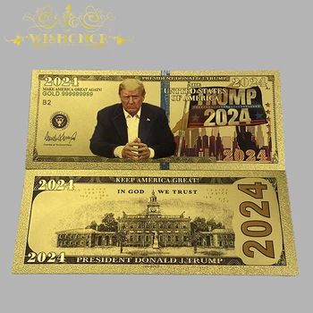 17 Dizaino 2020 - 2024 Amerikos Koziris Banknotų Donald John Trump Banknotų į 24K Auksu Surinkimo Nuotrauka 2
