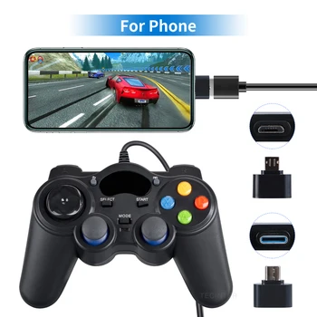 USB Laidinė Gamepad Android/PC/Set-Top Box /PS3 Žaidimų Konsolės, Priedai Universali Sąsaja Nuotrauka 2