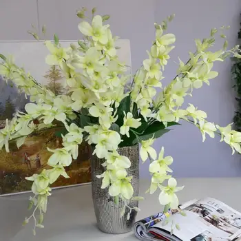Dirbtinis Netikrą Orchidėja, Gėlių, Augalų Nekilnojamojo Touch Netikrą Gėlę Home Office Vestuves Apdailos Ornamentas, Nuotakos Puokštė