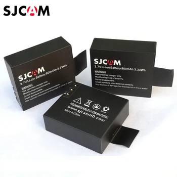 3Pcs SJCAM Sj4000 Baterija SJCAM SJ4000 sj4000 wifi SJ5000 SJ6000 SJ8000 EKEN 4K H8, H9 GIT-LB101 GIT PG900 1050 Sporto Fotoaparatas