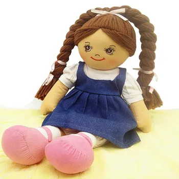 Smafes 18 colių dvyniai lėlės žaislas rag doll baby born, už mergaites su plaukų audiniai minkšti kimštiniai vaikams, lėlės bithday kalėdų lėlės dovana