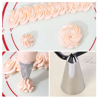 Kelis Mini Gėlių Grietinėlės Pyragaičiai Patarimai Mažas Nerūdijančio Plieno Rusijos Tulpių Apledėjimo, Vamzdynų, Purkštukų Cupcake Pyragas Dekoravimo Įrankiai
