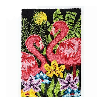 Flamingo kilimų siuvinėjimo kablys rankdarbiams mygtuką paketo spyna kablys kilimas rinkiniai kilimų siuvinėjimo Foamiran amatų do it yourself