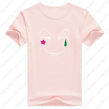 Naujas Hisoka Cosplay T-shirt GON FREECSS marškinėliai Vasaros Medvilnės Trumpas rankovėmis viršūnes Tees Nuotrauka 2