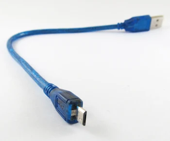 1pc 30cm/1ft USB 2.0 Type A Male Micro B 5pin Vyrų Konvertuoti DUOMENŲ Kabelis Universalus