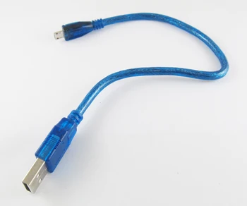 1pc 30cm/1ft USB 2.0 Type A Male Micro B 5pin Vyrų Konvertuoti DUOMENŲ Kabelis Universalus Nuotrauka 2