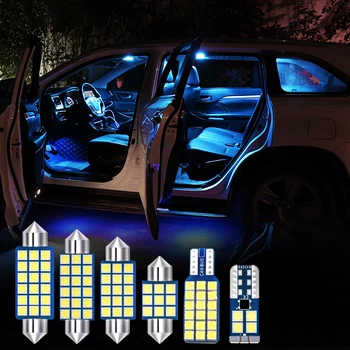 8pcs Automobilio LED Lemputes Honda CR-V CRV 2007 m. 2008 m. 2009 m. 2010 m. 2011 m. 2012 m Interjero Skaitymo Lempos Licenciją Plokštelės Šviesos Kamieno Priedai