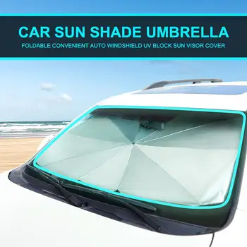 Multi-purpose Automobilių skėtį nuo saulės Padengti Automobilio Saulės Pavėsyje, Sulankstomas Skėtis Automobilio Priekinis Dangtelis Priekinio stiklo Apsauga nuo Saulės Car Accessories