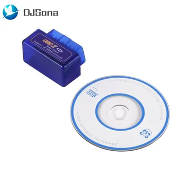 DJSona Mini Elm327 OBD2 Bluetooth V2.1 Elm 327 V 2.1 OBD 2 Automobilių Diagnostikos Įrankis, Skenerio Elm-327 OBDII Adapteris Auto scanner Tool H