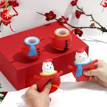 Kalėdų Santa Patrankas Taurės Žaislai Pop-Up Žaislas Taurės Sudėtinga, Juokingi Žaislai Mergaitėms Berniukai Suaugusieji Nuotrauka 2