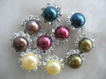 5pairs gėlavandenių perlų monetos stud mix-spalvos auskarai didmeninė granulių kiaušinių dovana karšto daugiaspalvis Nuotrauka 2
