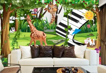 Užsakymą tapetai sienų ir 3 d foto freskos gyvenimo kambario, miegamasis 3D Gražus miškas, TV foną, sienų freskomis