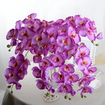 kompiuterio Modeliavimo Phalaenopsis Dirbtinio Šilko Orchidėjų Žiedų Interjerams Dekoruoti Šalies Namų Meno Dekoro ir Namų Šalies Stalo Aksesuaras