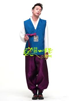 Vyriški Hanbok korėjos Originalus Importuojamų Audinių vyriški Vestuvių Hanbok korėjos Hanbok Nuotrauka 2