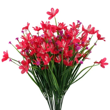 Narcizas Dirbtiniais Dirbtinių Gėlių Modeliavimas 7 Šakutės Vandens Žolės Orchidėja Žalumos, Sodas Vestuvių Augalų Nekilnojamojo Touch Lauko Gėlės
