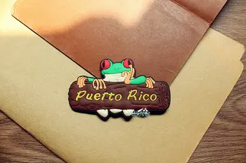 Puerto Rikas Turizmas Turistinių Kelionių Dovanų ir Suvenyrų 3D Gumos Šaldytuvas, Šaldytuvo Magnetas Lipdukas Mielas Varlė Namų Virtuvės Dekoras Nuotrauka 2