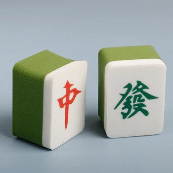 Mahjong Grožio Kiaušinių Makiažas Kombaino Kosmetikos Sluoksniuotos Švelnus Makiažo Pagrindas Milteliai Kempinė Su Talpinimo Grožio Priemonės Mažas Sluoksniuotos Nuotrauka 2