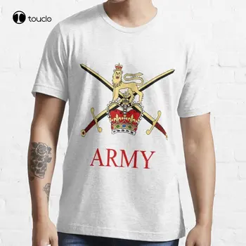 Britų Armijos Crest T-Shirt Marškinėliai Užsakymą Aldult Paauglių Unisex Skaitmeninis Spausdinimas Mados Juokingas Naujas Xs-5Xl