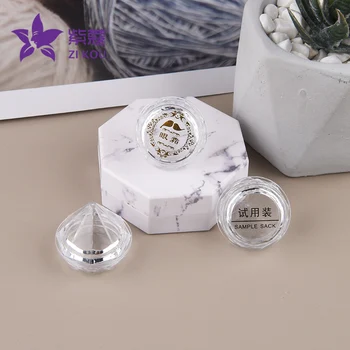 5g Mini Tuščias TravelBottle Diamond Plastiko Jar Kosmetikos Nešiojamų Lauke Eyeshadow Makiažas Grožio Priemonė, Krištolo Karoliukai Dėžės