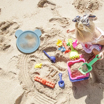 Silikono Smėlio Sietą Vasarą Pajūrio Paplūdimio Žaidimas Smėlio Žaislai Vaikams Vaikų Šalis Interaktyvus Žaidimas, Priedai