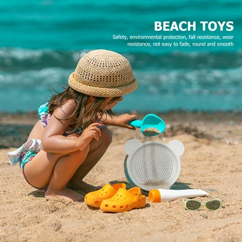 Silikono Smėlio Sietą Vasarą Pajūrio Paplūdimio Žaidimas Smėlio Žaislai Vaikams Vaikų Šalis Interaktyvus Žaidimas, Priedai Nuotrauka 2
