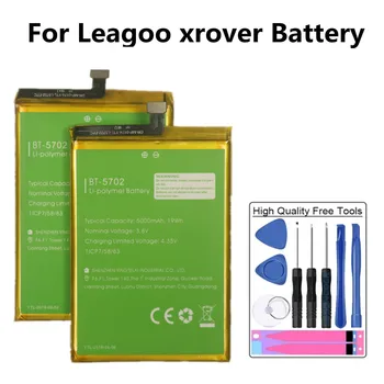 Naujas 2021 Metų 5000mAh BT-5702 Baterija Leagoo xrover BT5702 BT 5702 Aukštos Kokybės Originali Pakeitimo Bateria + Įrankiai