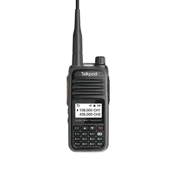 Talkpod A36 NEŠIOJAMĄ FM radijo stotele 5W VHF/UHF DUAL BAND DTMF tai yra ctcss DCS Klaviatūra, Belaidžio Walkie Talkie