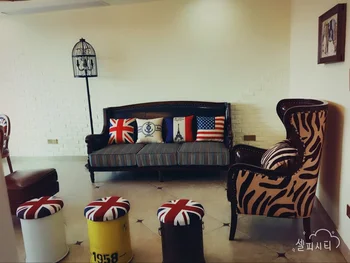 Louis Mados Sofa-Lova, Kėdė Europos Amerikietiško Stiliaus Odinė Kėdė Vienos Asmenybės Tigras Zebra Villa Aukštas Atgal Audinys Nuotrauka 2