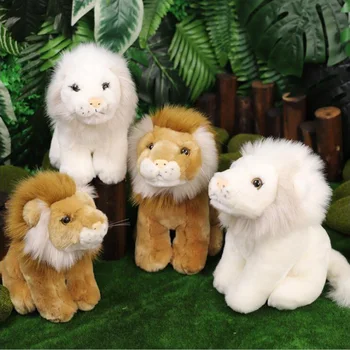 Baltos Spalvos Rudos Spalvos Liūtas Gyvūnų Vaikai Pliušinis Vaikas Įdaryti Žaislas Gimtadienio Dovana