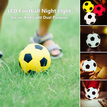 LED Futbolo Naktį lengvo Prisilietimo Jutiklis Įkrovimo Vandeniui Futbolo Lempos Futbolo Ir Lengvosios Dvigubos Paskirties Vaikams, Kūdikių Žaislų Dovana