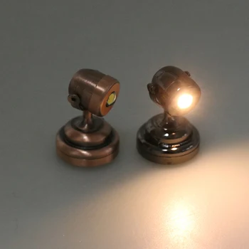 1:12 Miniatiūriniai Lėlių LED Lempos Sienos Lempos Radium Dėmesio centre su Jungikliu Modelis Baldai ir Dekoro, Žaislų Nuotrauka 2