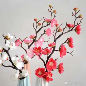 Dirbtinio Šilko Gėlių Mini Sakura Sakura Už Vestuves Stalo Dekoro Acessorise Gėlių Didmeninė Netikrą Gėlės Nuotrauka 2