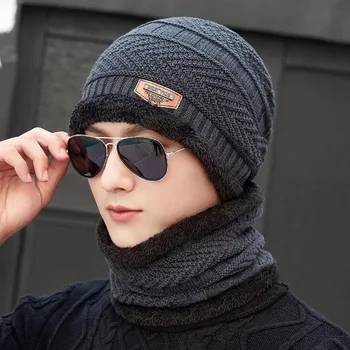 Korėjos Šiltesnis Žiemą Aksomo Sutirštės Jaunimo Vilnonių Skrybėlę Rudens Ir Žiemos Megzta Kepurė Vyrams Kepuraitė Medvilnės Bžūp Išlaikyti Šiltas Mados