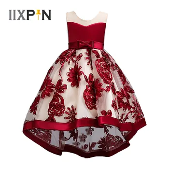 2021 Princesė Merginos Gėlių Suknelė Dancewear Inscenizacija Vestuvių, Pirmosios Komunijos Suknelė Mergaitėms Elegantiškas Mergina Siuvinėjimo Suknelė