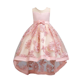 2021 Princesė Merginos Gėlių Suknelė Dancewear Inscenizacija Vestuvių, Pirmosios Komunijos Suknelė Mergaitėms Elegantiškas Mergina Siuvinėjimo Suknelė Nuotrauka 2
