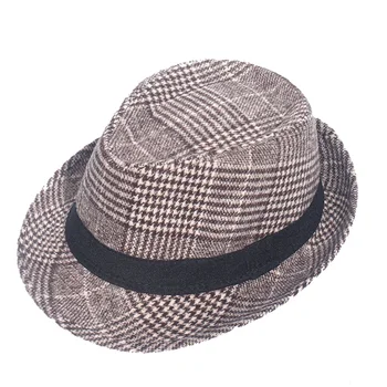 2020 naujas unisex medvilnės pledas Pavasarį, Rudenį, Žiemą vyrai moterys Britų retro džiazo skrybėlių mados Panaman fedora skrybėlės Fedoras Dovana