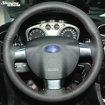 BANNIS Vertus-dygsniuotos Juodos Odos Automobilio Vairo Dangtelis Ford Focus 2 Židinio 3 Focus RS