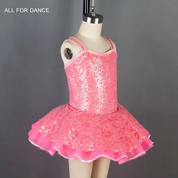 Rose Red China Nėrinių Liemenė Baleto Mdc Mergina Etapo Rezultatus Dancewear Jazz/bakstelėkite Šokių Tutu Nuotrauka 2