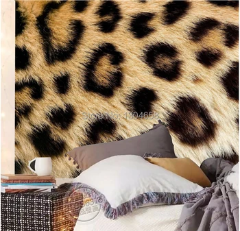 Custom foto tapetai leopardų kailio sėdint kambario miegamajame TV nustatymas sienos vinilo sofa, kuri papel DE parede