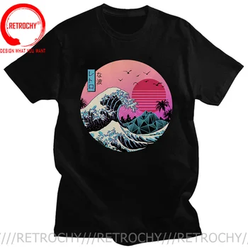 2022 Naujas Vaporwave Grafinis Spausdinti Marškinėlius Vyrai Pagrindinis T-shirt Puikus Retro Bangos Viršūnės Marškinėliai 80s T-shirts Japonų stiliaus Drabužių