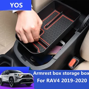 Automobilių Porankiu lauke talpinimo Toyota RAV4 2019-2020 interjero saugojimo apdailos dėžutę