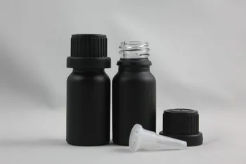 50pcs10ML juoda eterinio aliejaus butelis /tuščius 10 ml juodas stiklas sub-išpilstymo į butelius