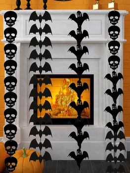 Helovinas neaustinių dekoratyvinis pakabukas baras atmosfera rekvizitai skeletas gpgb string pakabukas Helovinas vieta šalies apdaila Nuotrauka 2