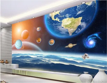 Custom freskos nuotrauka 3d kambario tapetai Septynių žvaigždučių nuolat star kosminės erdvės dream 3d sienų freskomis tapetų sienos, 3 d