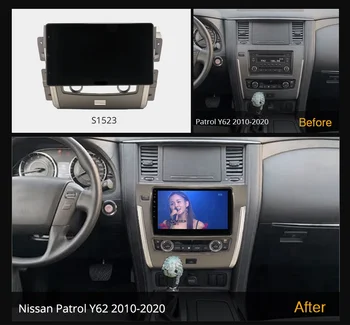 Android 10.0 6G+128G Automobilio Radijas Stereo Nissan Patrol Y62 2010 - 2020 Auto Garso GPS 4G LTE Sistema, galvos vienetas 1280*720 Nuotrauka 2